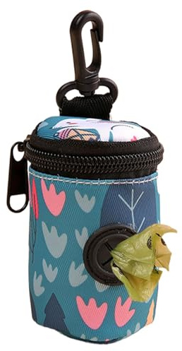 Dispenser per sacchetti per cacca - Dispenser per sacchetti per rifiuti domestici | Porta borsa per cani | Supporti per sacchetti per la cacca | Porta cacca portatile per cani | Dispenser multifunzion