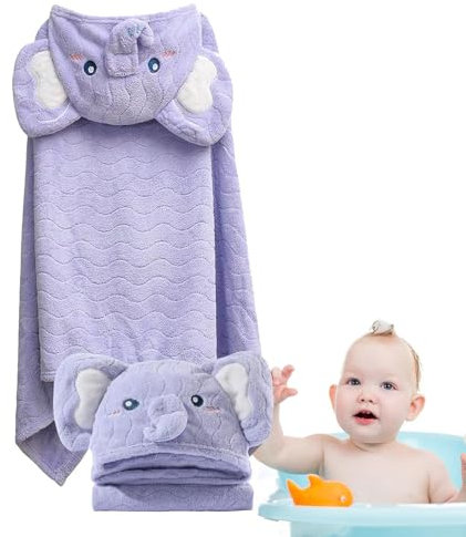 baby badetuch, baby badetuch, baby badetuch mit kapuze, badehandtuch mit kapuze, baby dusche mit tier-design, bademanteldecke mit handtuch für bambi