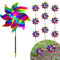 Windrad Garten - 10 Stück Reflektierende Windrad Kinder Windspiel Kinder Windräder Windmühle Balkon Garten Dekoration für Terrasse Haus Hof Party