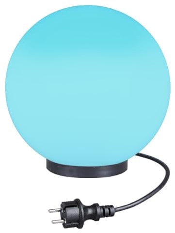 Kugelleuchte Kugellampe RGB Außenleuchte Ø 20cm Gartenlampe LED 9,4W inkl. Anschlußkabel