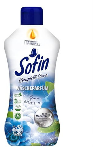 Sofin Wäscheparfüm flüssig Pure Pleasure 300ml - Ohne Weichspüler, Für alle Textilien geeignet, Frischer & langanhaltender Wäscheduft für 20 Waschgänge