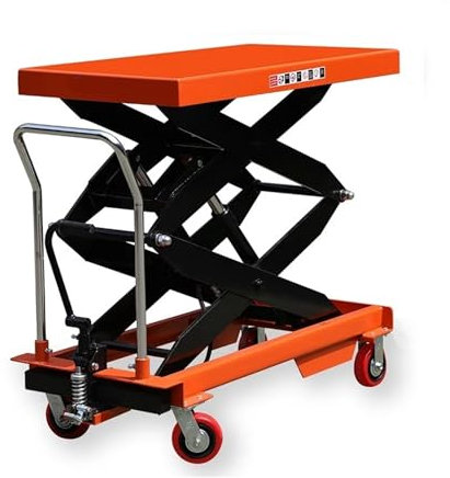 BADIKA Scherenhubtisch Manueller hydraulischer Hebewagen, mobiler Scheren-Elektro-Hubwagen, Kleiner einfacher Wagen(3)