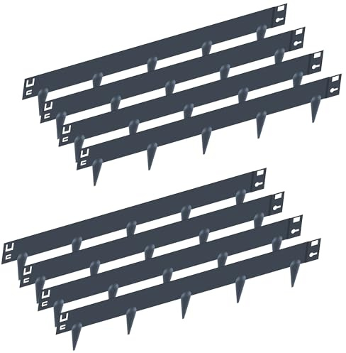 SERdeerCH 8 Piece Lawn Edging Kit: Industrial Quality Steel with 6.2 Flexible Strips and Rust Resistant Coating. Protects Gardens, Paths and Playgrounds. Rapida