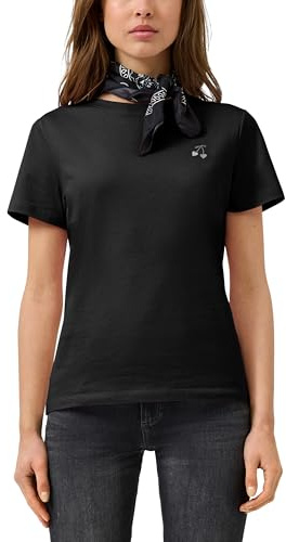 QS Damen T-Shirt 2175254 Grey/Black XL