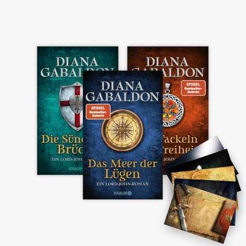Die Lord John-Reihe Band 1-3 plus 1 exklusives Postkartenset