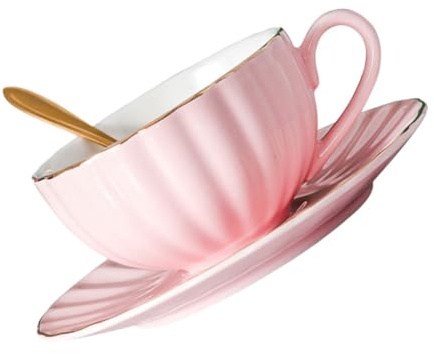 Healifty Tazzine da Design con per Tè e Altri Beverage Composto da Rosa