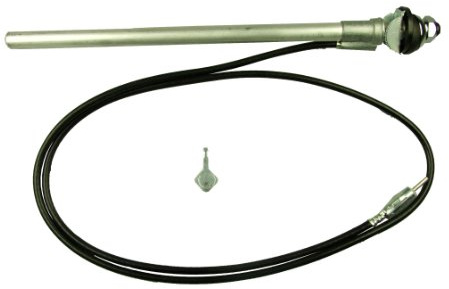 Celsus AN7900A Wing Mounted Antenna with Small Head - Chrome Mast