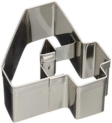 Staedter Haus Cookie Cutter edelstahl 6,5 cm, silber, Nummer 4