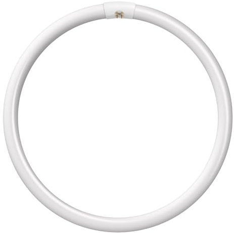 Crompton Lamps 40W T9 Fluorescent Circular 4 Pin Light Bulbs | Cool White 4000K | Energy Efficient Tube | Long-Lasting 10,000 Hours | GR10q Base for Magnifiers & Ceiling Lights