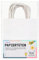 folia 21800 - Papiertüten aus Kraftpapier, Geschenktüten, 20 Stück, 18 x 8 x 21 cm, weiß - zum Basteln, Verzieren und Verschenken