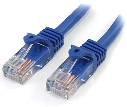StarTech 3m Cat5e Snagless Ethernet Cable, PoE, Blue (45PAT3MBL) | Gold-plated RJ45, Patch Cable, Ethernet Cord, 5Gbps speeds, 24AWG copper, UTP