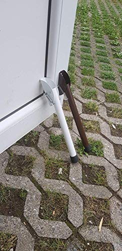 Brown Spring Door Stop 300mm / 12 Metal Drivway Gate Stopper Garage Door Holder