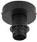 Qazqa - Modern Deckenleuchte I Deckenlampe I Lampe I Leuchte mattschwarz ohne Schirm - Combi I Wohnzimmer I Schlafzimmer - Stahl Rund - LED geeignet E27