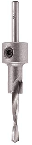 Trend Professional TCT Counterbore Set, 3/8 Inch with 3/16 Inch Drill Bit | Ideal For Clean, Precise Counterbores In Woodwork, With HSS Slow Spiral Drill Bit, CB38-316TC
