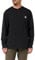 Carhartt Men's Loose Fit Heavyweight Long-Sleeve Pocket Henley T-Shirt, Black, XXL