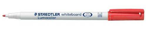 Staedtler Lumocolor 301for Tables White Red (Pack of 3