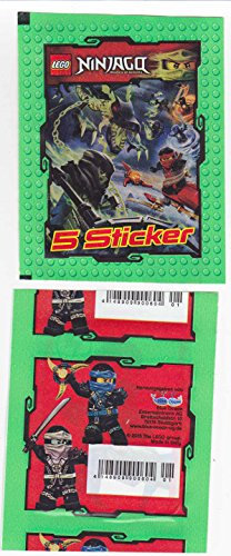 SB Lego Ninjago Sammelbilder Aufkleber Sticker (1 Päckchen mit 5 Karten)