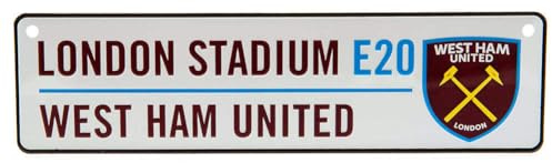 West Ham 3D Window Hanging Sign Wimpelkette für Erwachsene, Unisex, mehrfarbig (mehrfarbig), Einheitsgröße