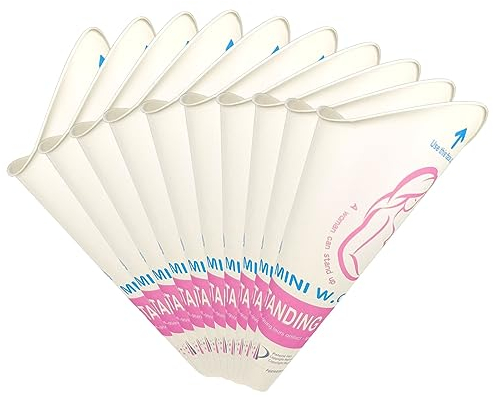 Urinal Frauen, TENINE Urinal für Frauen Damen Tragbares Auslaufsicher Frauenurinal für Urinieren im Stehen oder Hocken Diskretes Unterwegs Toilette Für Unterwegs Camping, Reisen, Wandern