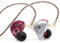 KZ ZSX 5BA + 1DD 6 Driver Híbrido en la Oreja los Auriculares de Alta fidelidad con Placa Frontal de aleación de Zinc, Cable Desmontable de 0,75 mm y 2 Pines