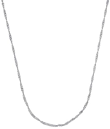 Amor Collier 925 Sterling Silber Damen Halsschmuck, 50 cm, Silber, Kommt in Schmuck Geschenk Box, 9436484
