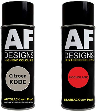 Alex Flittner Designs Bombe aérosol compatible avec Citroen KDDC Sable Bivouac Metallic Vernis de base transparent en aérosol 400ml