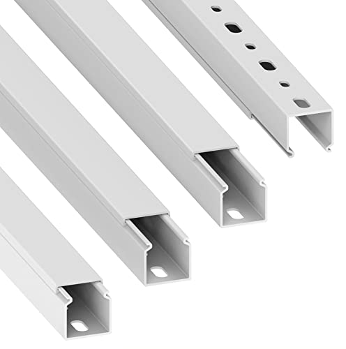 Habengut CC10118 25 x 25 mm, (4 x 1 m) Kabelkanal, Weiß (4 Stangen á 1 Meter)