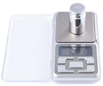 Balance de précision 0.01 G professionnelle très précise pesée scale bijoux or herbe épices tabac couleur coiffeur pour cuisine balance de poche plusieurs unités de mesure (200G)