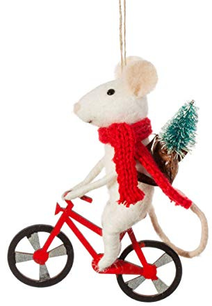 Sass & Belle | Fahrradversand Maus Filz Dekoration, 56