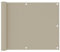 vidaXL Balkon Sichtschutz Bespannung Terrasse Windschutz Sonnenschutz Balkonbespannung Balkonverkleidung Beige 75x500cm Oxford-Gewebe