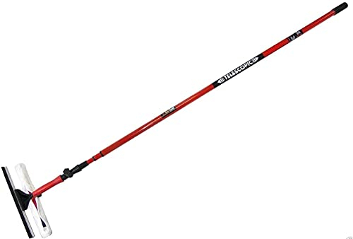 Easy Shopping® Set of Spade & Fork, Garden Rake, Prong Rake, Dutch Hoe, Digging Hoe Head with Handel and 3.5M Window Cleaner (3.5M Window Cleaner)