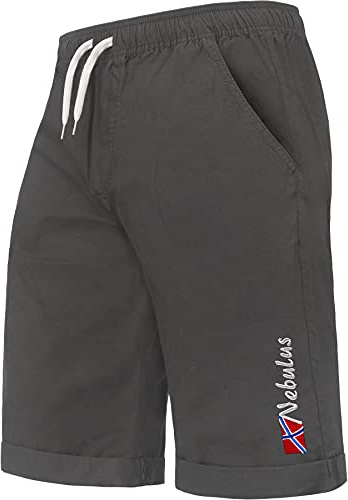 Nebulus Herren Shorts MUDA, Kurze Hose, Sommerhose, schwarz - S