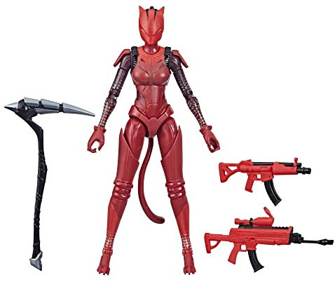 Hasbro Fortnite Victory Royale Series Lynx (Red) Collectible Action Figure with Accessories – Ages 8 and Up, 15 cm