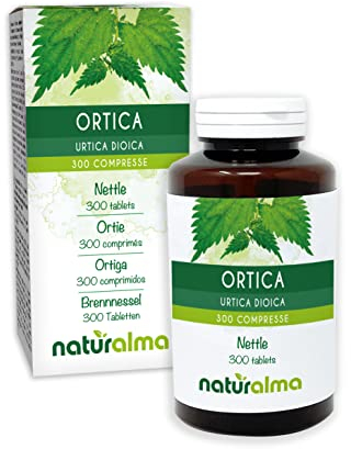 Ortica (Urtica dioica) foglie e radici Naturalma - 150 g - 300 compresse - Integratore alimentare - Naturale e Vegano