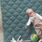 Sanosoft® Krabbeldecke - rutsch- & wasserfest - Öko Tex & Made in Germany (130x150cm, Petrol)
