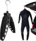 Leling Reise-Neoprenanzug-Kleiderbügel, schnell trocknend, zusammenklappbar, belüftet, Mehrzweck-Neoprenanzug-Kleiderbügel, faltbar, Surfenanzug-Kleiderbügel zum Surfen und Tauchen, Neoprenanzüge