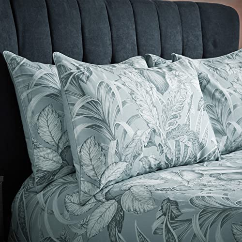 EW by Edinburgh Weavers Tivoli Pillowcase Pair, Cirrus Blue, 50 x 75cm