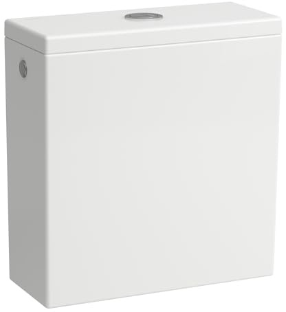 LAUFEN Kartell Spülkasten für Stand-WC-Kombination 824337, Zwei-Mengen-Spülung, Wasseranschluss seitlich, H8293320009721, Farbe: Weiß