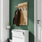 AKKE Garderobenpaneel Wandgarderobe Mit Ablage Wandpaneel Garderobe PVC Maxi Trüffel 100cm x 60 cm