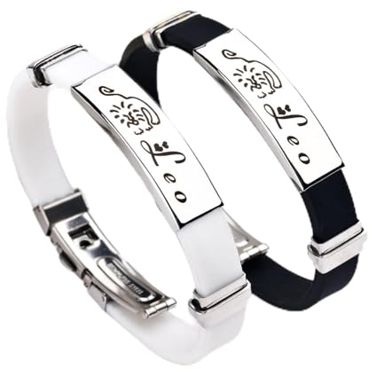 Löwe 12 Sternzeichen-Sternbilder-Paar-Armbänder – Schwarz Und Weiß, Trendige Herren-Studenten-Armbänder, Widder-Löwe-Sternbilder-Charm-Herren-Armbänder, Jungfrau-Fische Für Frauen, Sternzeich