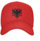 Baseballkappe Snapback Sonnenhut Flagge von Albanien Adler Baseballkappe Damen und Herren atmungsaktiv albanische Stolz Papa-Mütze Sport-Sonnenhüte Hip-Hop Geburtstagsgeschenk