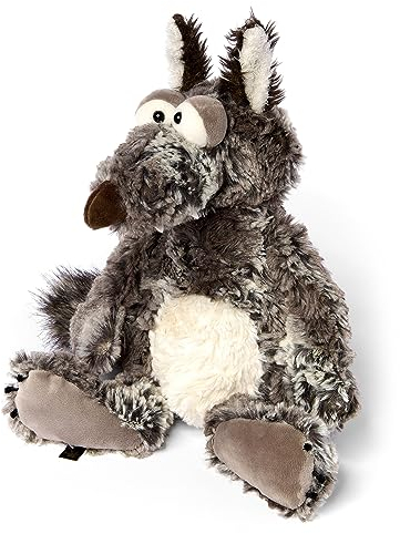 sigikid Plüschtier Grimms Gangster, BeastsTown für Kinder und Erwachsene zum Sammeln, Schenken, Spielem, Schmusen, Grau/Weiß/Wolf