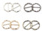 CAASFOOY 8 Stück Metall T Shirt Clips, Schalschnallen,Schal Ring Clip,Runder Schnalle Gürtelschnalle, Shawl Buckle für Kleidung Eckknopf, Kleid Hut Gürtel Schal Dekor Clip
