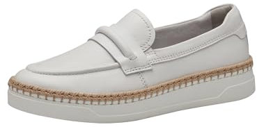 Tamaris Damen Sneaker Slip On - 1-24701-42 117 41 White Leather - Comfort-Lining
