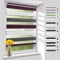Homland Doppelrollo Klemmfix ohne Bohren B60 x H140 cm(Stoffbreite 55cm) Weiß-grau-lila, Duo Rollo, Rollo Klemmrollos lichtdurchlässig & verdunkelnd, Verstellbar Fensterrollo Sonnenschutz