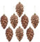 Amosfun Weihnachtsdeko 8 Stück Weihnachts-Tannenzapfen-Ornamente Hängende Tannenzapfen-Ornamente Bruchsichere Tannenzapfen-Kugeln Für Den Weihnachtsbaum Herbst Erntedankfest Dekoration
