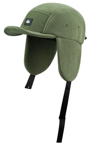 Clakllie Russen Winter Mütze Herren mit Ohrenklappen Warmer Russischer Uschanka Hut Trappermütze Unisex Fliegermütze Männer Mit Ohrenklappe Winddichte Bomber Hut Schneekappen Trapper Cap Erwachsenen