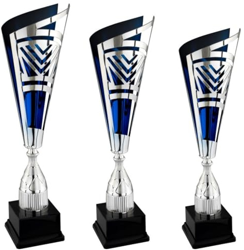 Hole Gadget ® | Tris di Premiazioni Giganti 64-61-58 cm Personalizzate Coppe e Trofei Sportivi con Targhetta Inclusa Premio per Tutti Gli Sport e Riconoscimento o Fantacalcio (2.559)