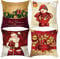 Weihnachtskissen Kissen Weihnachten Kissenbezug Kissenbezug, Baumwolle, Heimkissen, Weihnachten, Sofa, Gitter, Deko-Kissenbezug Weihnachten Sofakissen Dekorative Kissenbezüge (B, One Size)