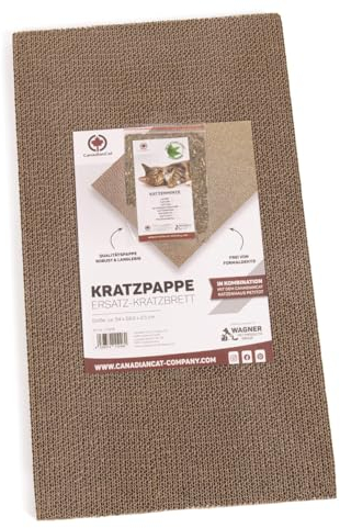 CanadianCat Company | Ersatzkratzbrett für Katzenhaus Petitot | ca. 34 x 58,5 x 2,5 cm